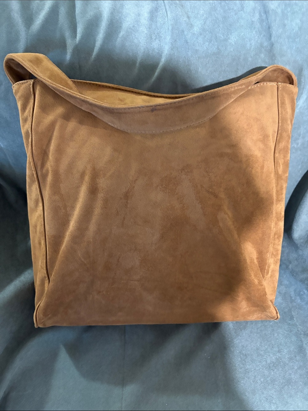 Classic Suede Tote Bag in Brown